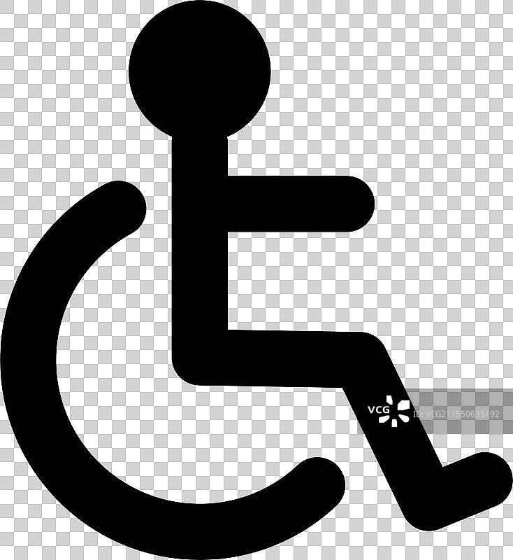 轮椅符号 - 图标图片素材