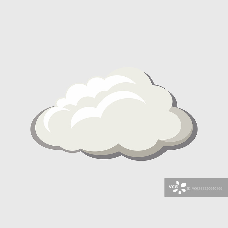 白色云朵平铺在白色背景上图片素材