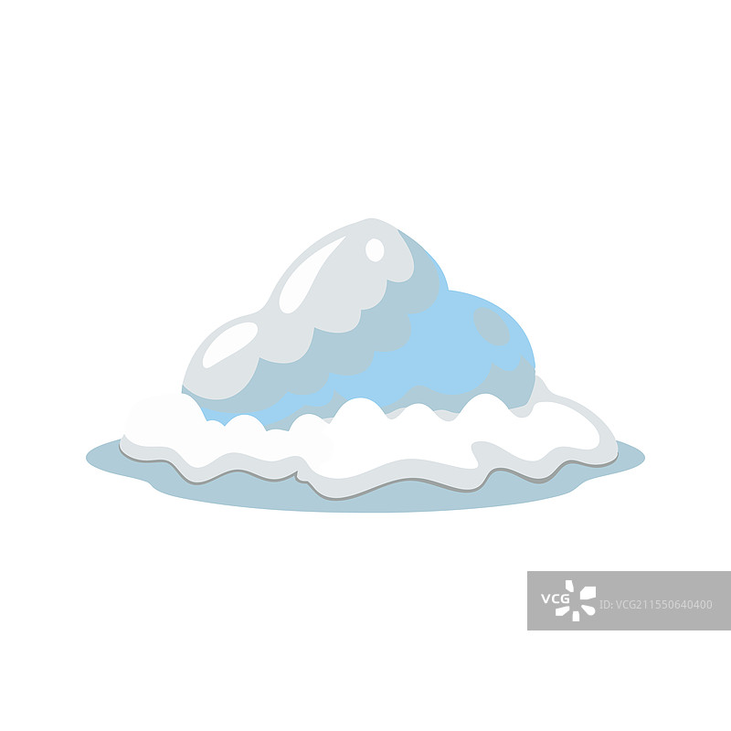 白色雪花在白色背景上孤立平铺图片素材