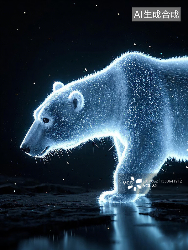 【AI数字艺术】正在走路的熊图片素材