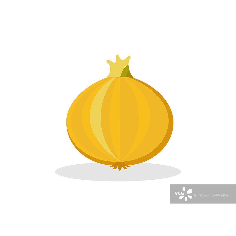白色背景上的黄色洋葱剪贴画，孤立展示图片素材