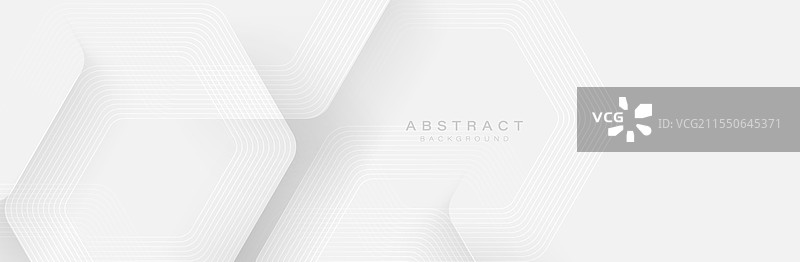 极简白色抽象六边形背景图片素材