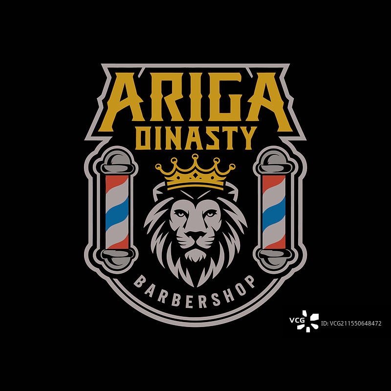 现代狮子主题的阿里嘎T恤设计图片素材