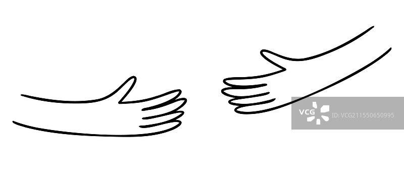 人类的手握住并拥抱着某物图片素材