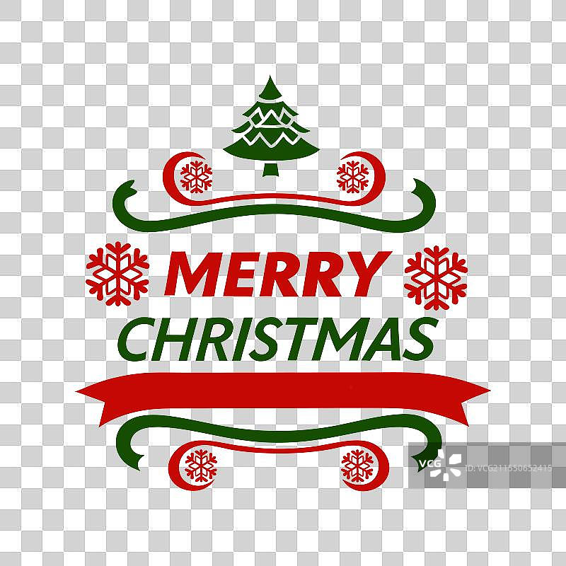 圣诞快乐与新年快乐的标志图片素材