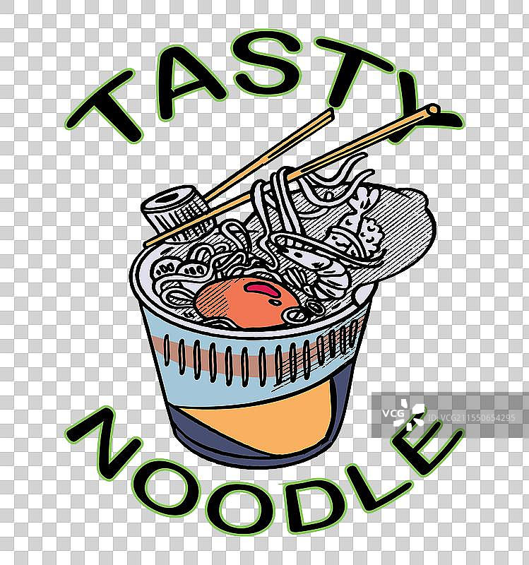 碗里的美味亚洲面条图片素材