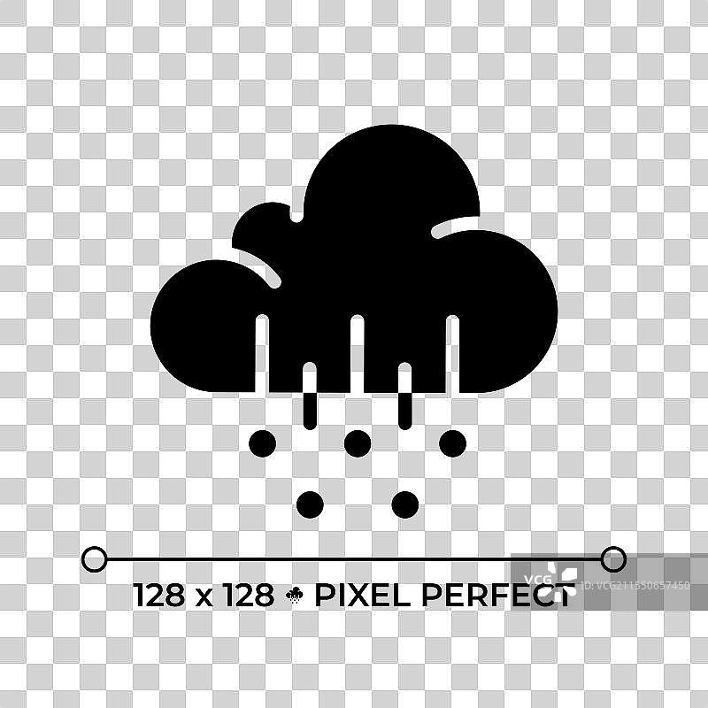 冰雹黑色图标图片素材