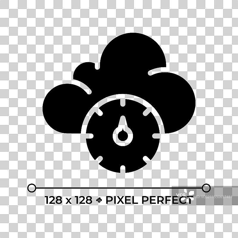 大气压力黑色图标图片素材