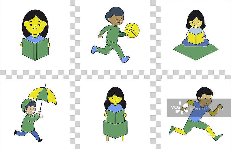 专业儿童艺术套装图片素材