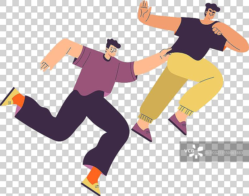 与男性角色的竞争与激烈对抗图片素材