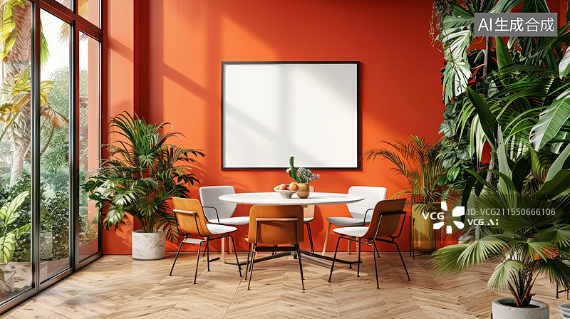 【AI数字艺术】办公室写字楼会议室图片素材