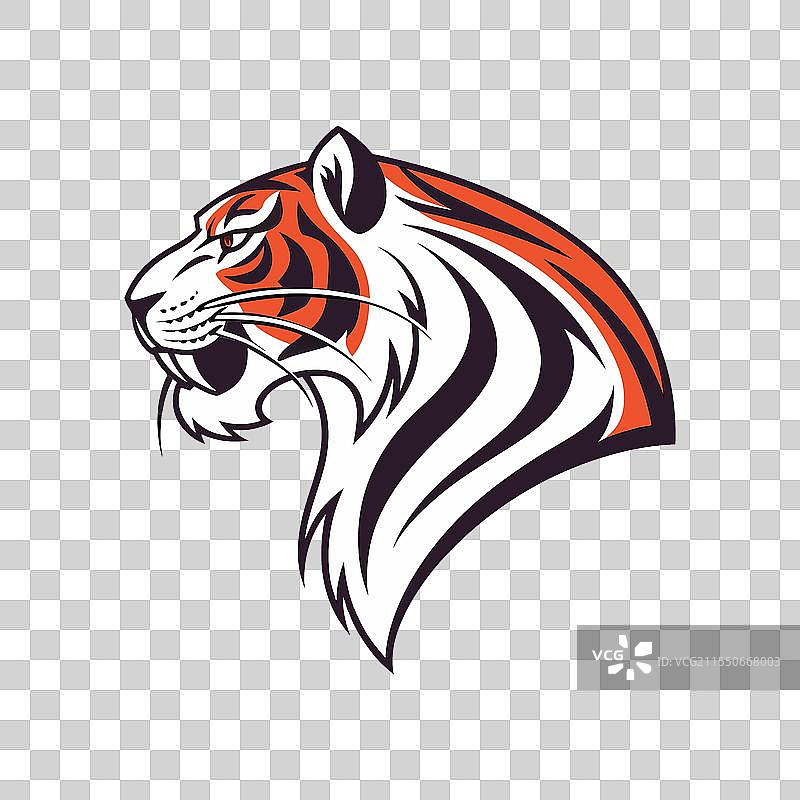 老虎头标志图片素材