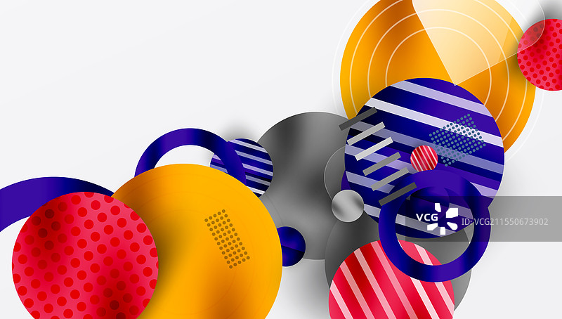 抽象背景 - 分层几何形状图片素材