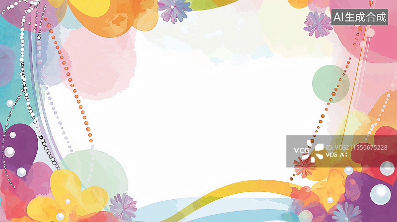 【AI数字艺术】融合鲜花、珍珠元素，适配三八、女生节等节日，传递感恩与祝福，温馨浪漫，满含敬意。最大图片素材