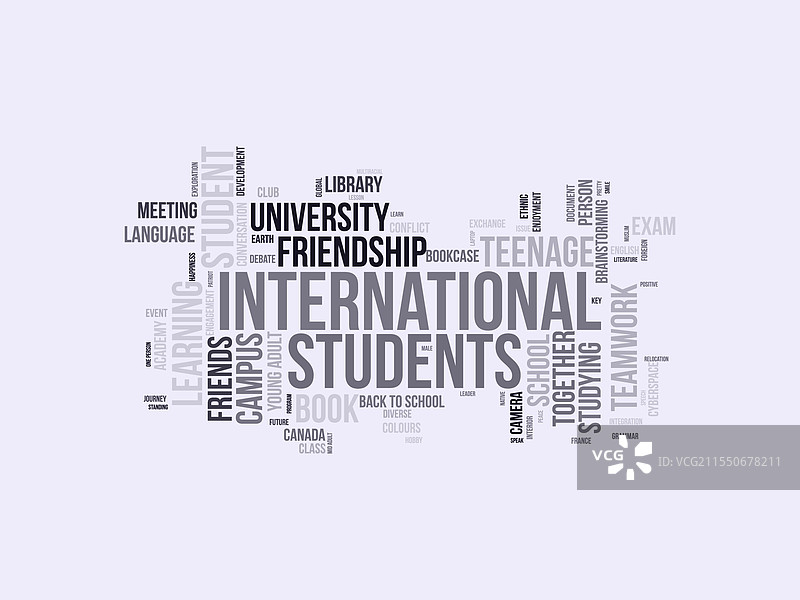 国际学生词云模板图片素材