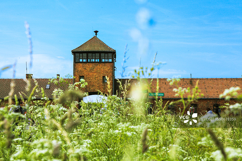 波兰奥斯维辛集中营遗址图片素材