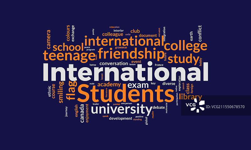 国际学生词云模板图片素材