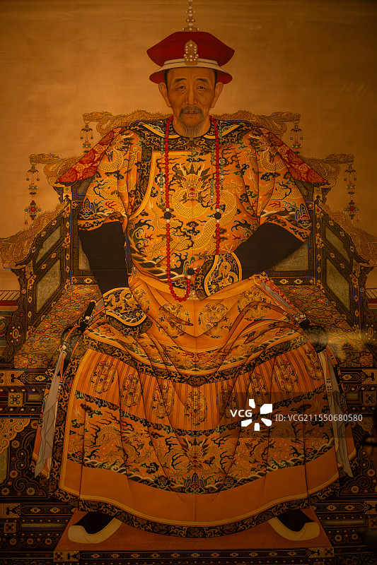 国博康熙画像图片素材