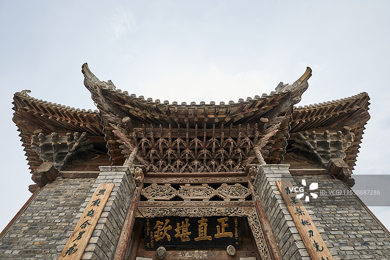 宁夏银川镇北堡西部影视城中国传统建筑风景图片素材