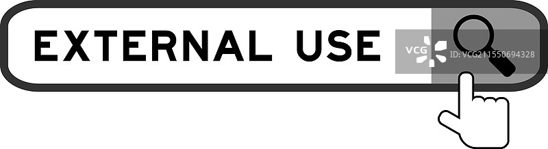 带有手势的外部使用搜索横幅图片素材