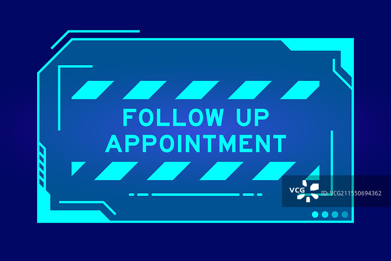 未来感的蓝色HUD横幅图片素材