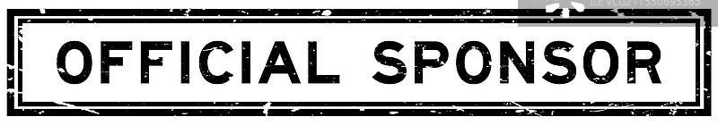 磨砂黑色官方赞助商字样方形橡胶图片素材