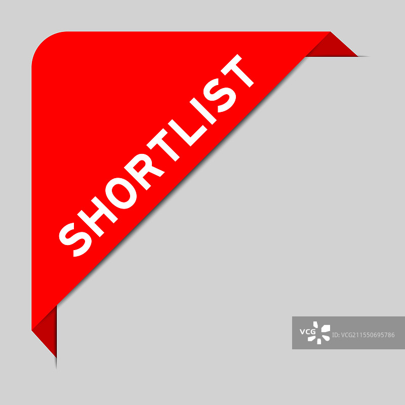 带有文字的红色角标横幅图片素材