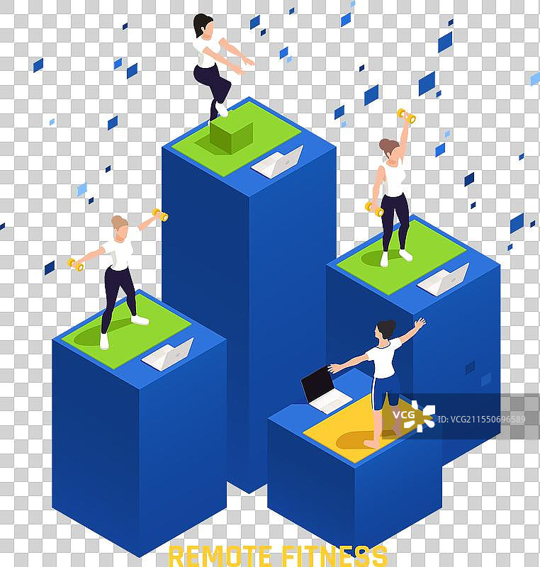 远程健身课程构成图片素材