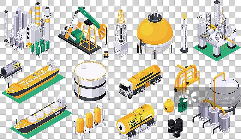 石油图标集图片素材