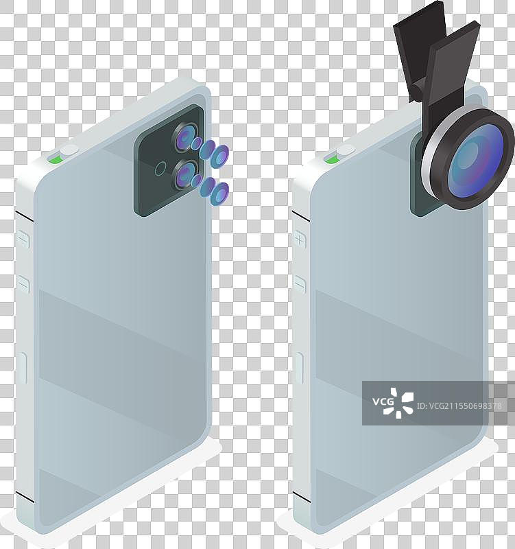 移动摄影视频等距集合图片素材