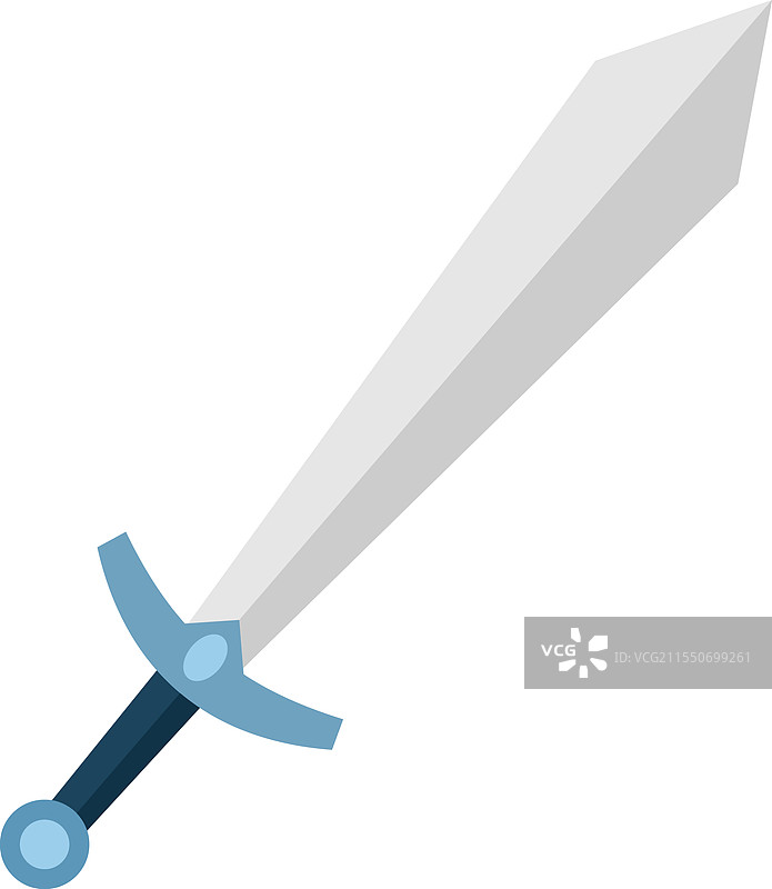 卡通王子骑士手持剑武器图片素材