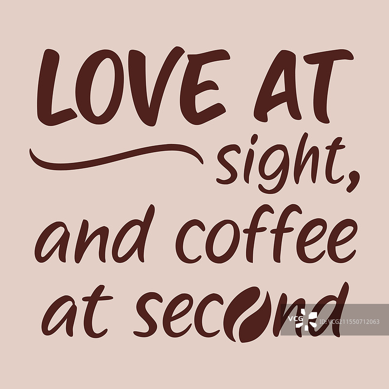 一见钟情，二见咖啡。图片素材