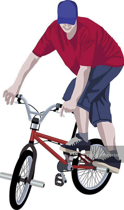 骑自行车的人图片素材