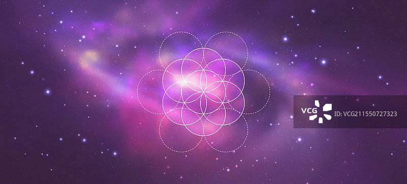 神秘的神圣几何符号图片素材