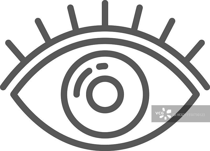 极简线条艺术描绘的眼睛象征图片素材