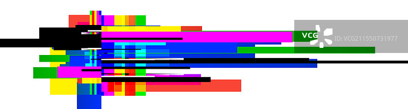 抽象的彩色水平线和矩形图片素材