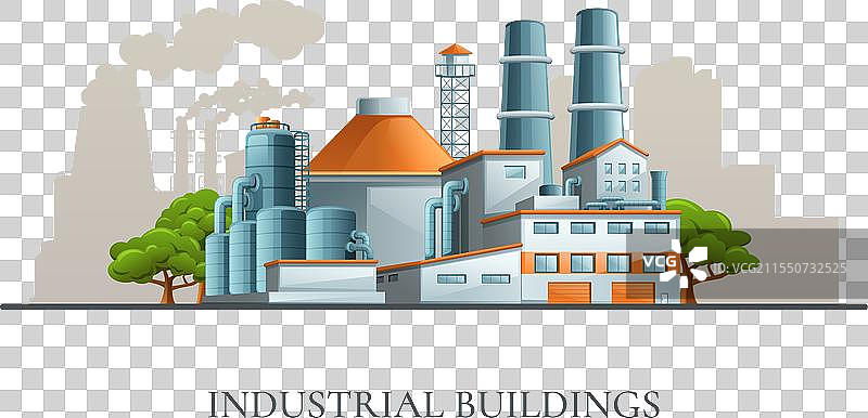 工业建筑平面海报图片素材