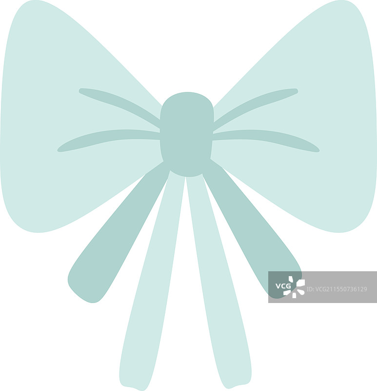 粉彩色的蝴蝶结领结，带有简单的结。图片素材