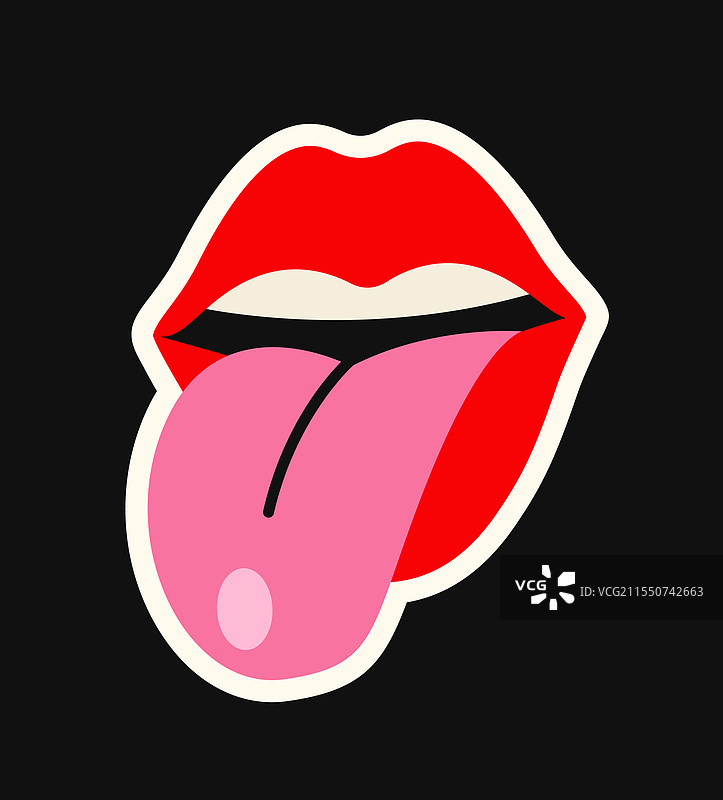 红唇与舌头图片素材