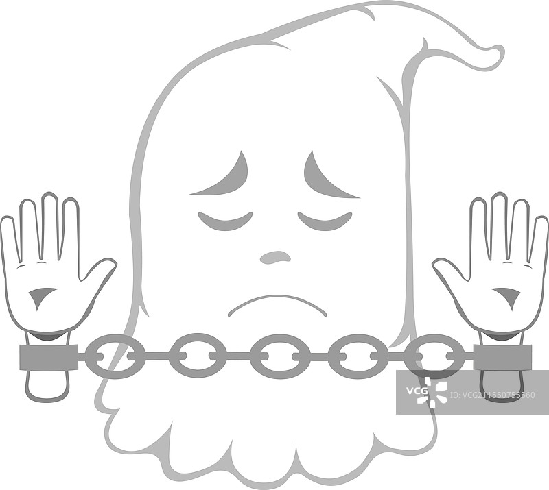 鬼魂奴隶的锁链手腕图片素材