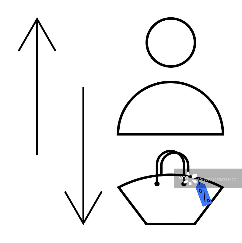 简约的上下箭头图片素材