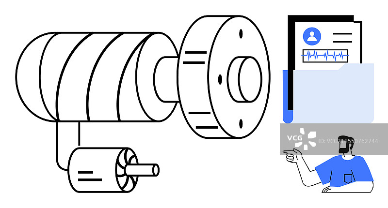 技术创新与数据的概念图片素材