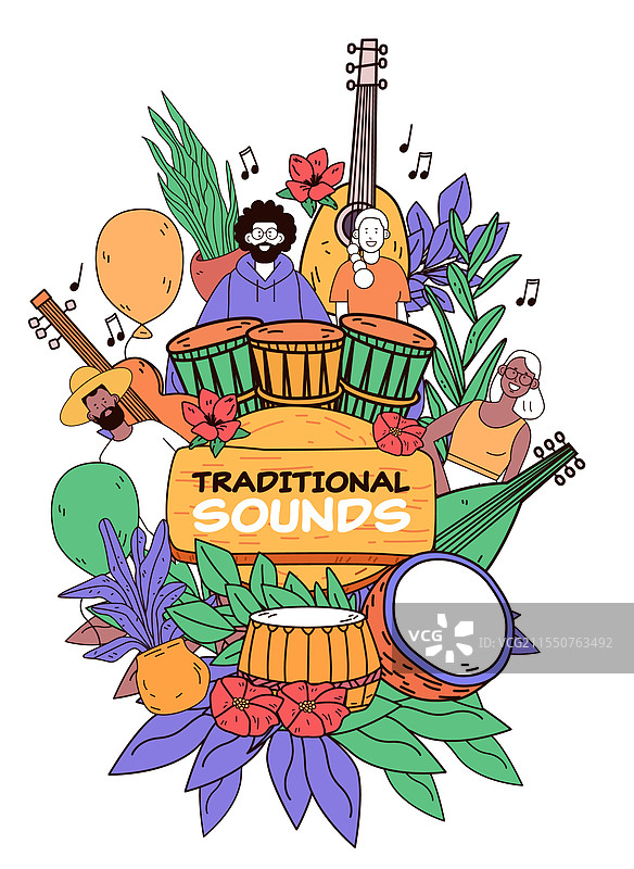 多元文化的传统音乐庆典图片素材