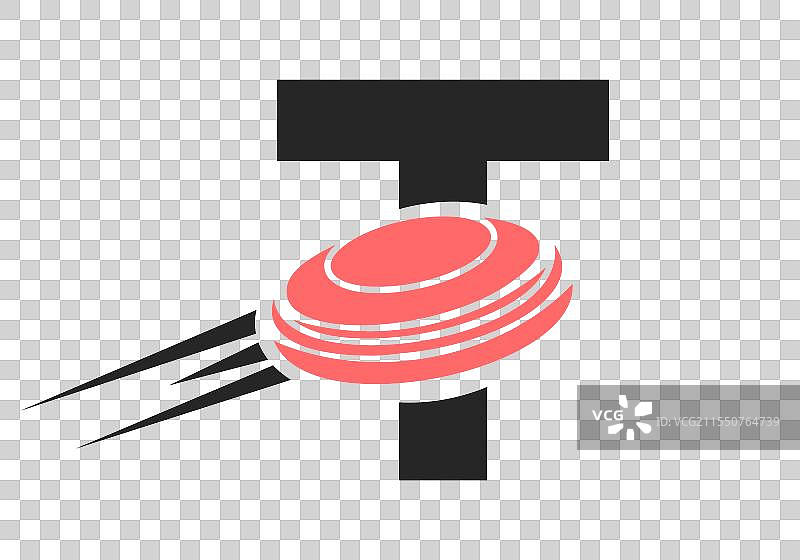 字母T冰球标志模板图片素材