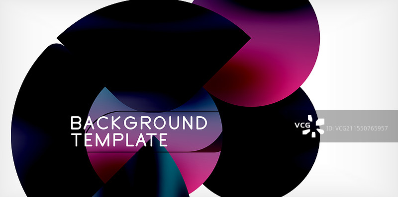 明亮的圆圈与阴影的抽象背景图片素材