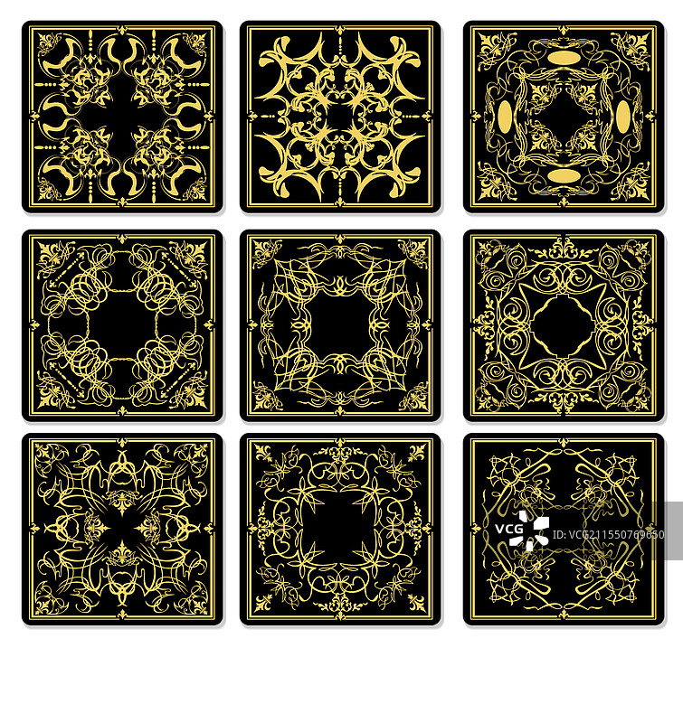 手绘彩色陶瓷砖图片素材