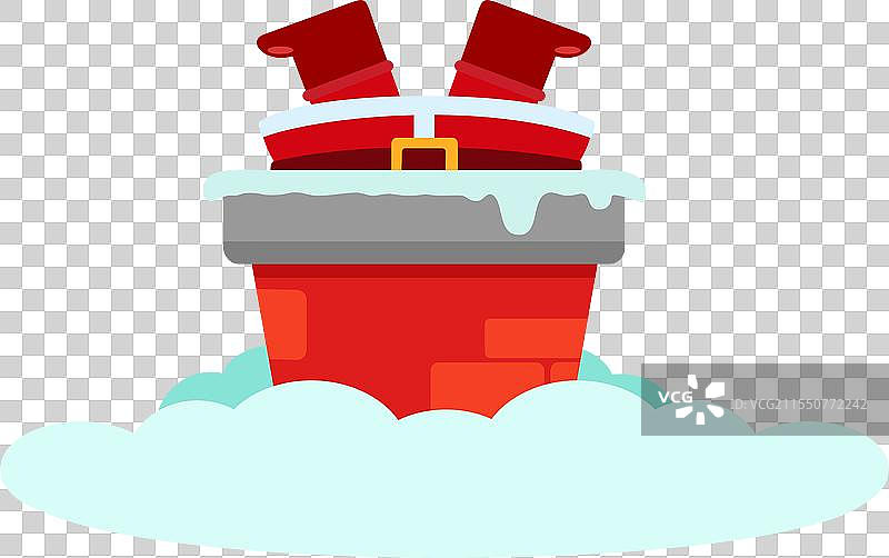 可爱的圣诞老人卡通角色图片素材