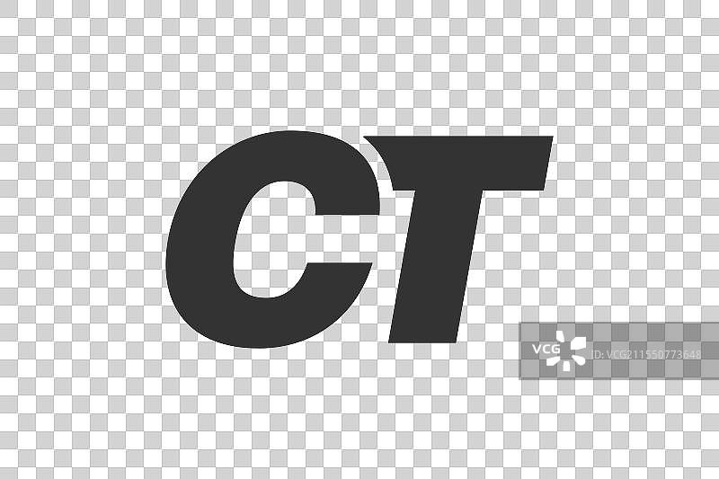 可编辑的CT科技字体logo，适用于企业使用图片素材