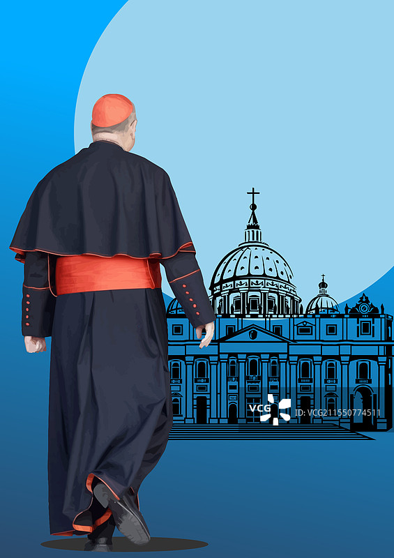 天主教红衣主教 3D图片素材