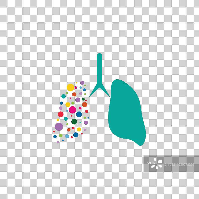 肺部标志图片素材